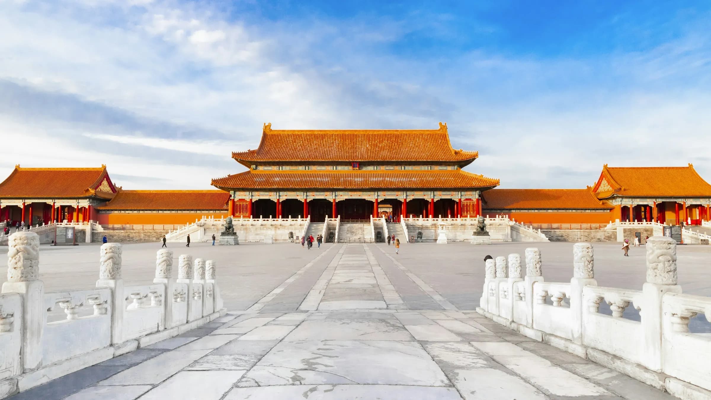 The central courtyard and imperial halls of Beijing's Forbidden City